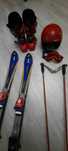 Narty + buty +kijki + kask +okulary komplet zestaw 26,5