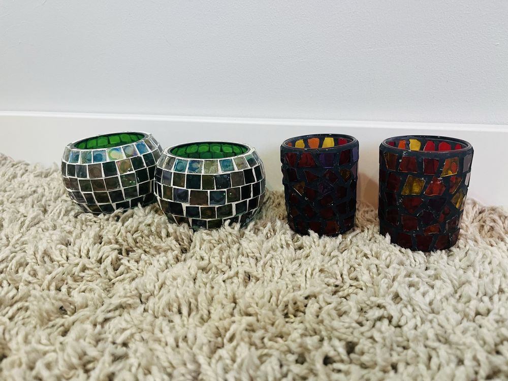Zestaw szkla porcelana antyczna kubki flakony dzbanki wazony