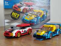 Lego City wiek 5+  samochody wyścigowe stan Bardzo Dobry