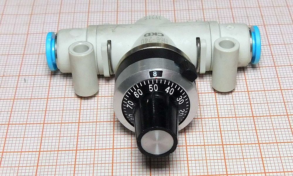 Zawór iglicowy z pokrętłem DVL N 08 H66 240 CKD [0CM]8