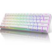 RK61 Klawiatura Mechaniczna RGB BT 2.4G USB Nowa Biały RK