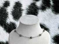 Choker Kamień Naturalny Jaspis Dalmatyński