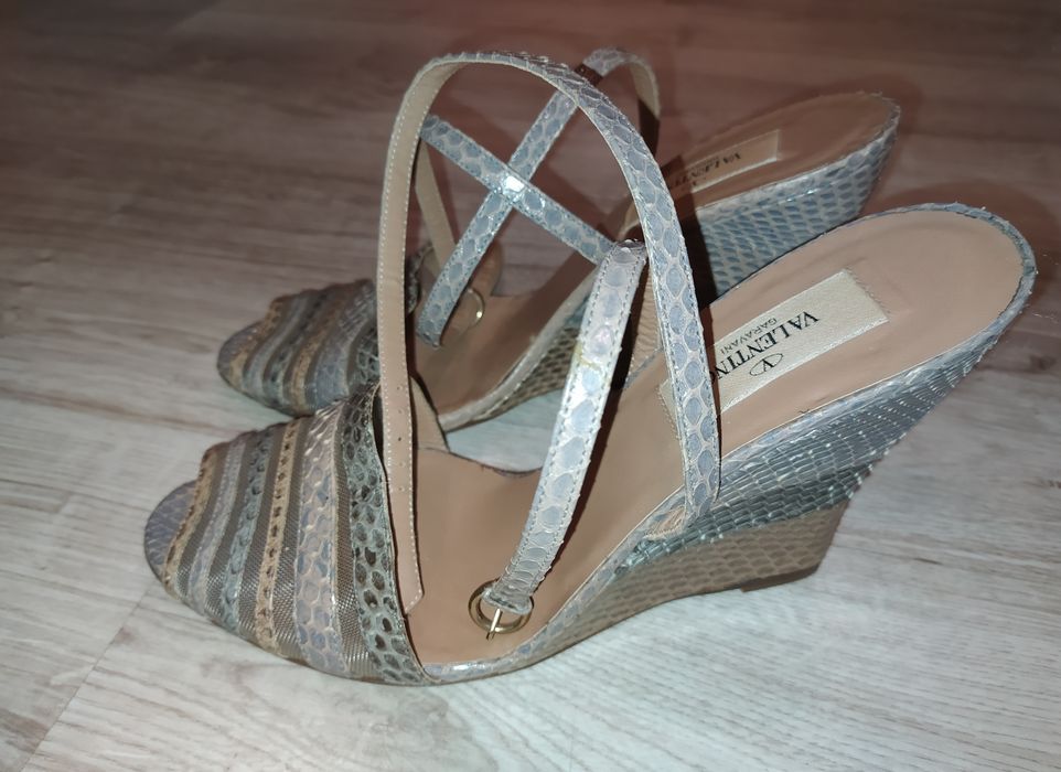 Lato koturny szpilki buty Valentino Garavani r. 37,5 wysoki obcas