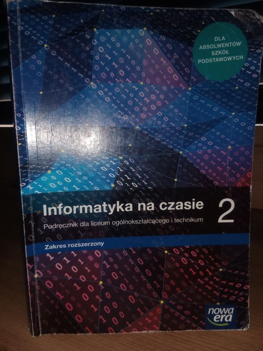 Podręcznik "Informatyka na czasie" klasa 2 zakres rozszerzony