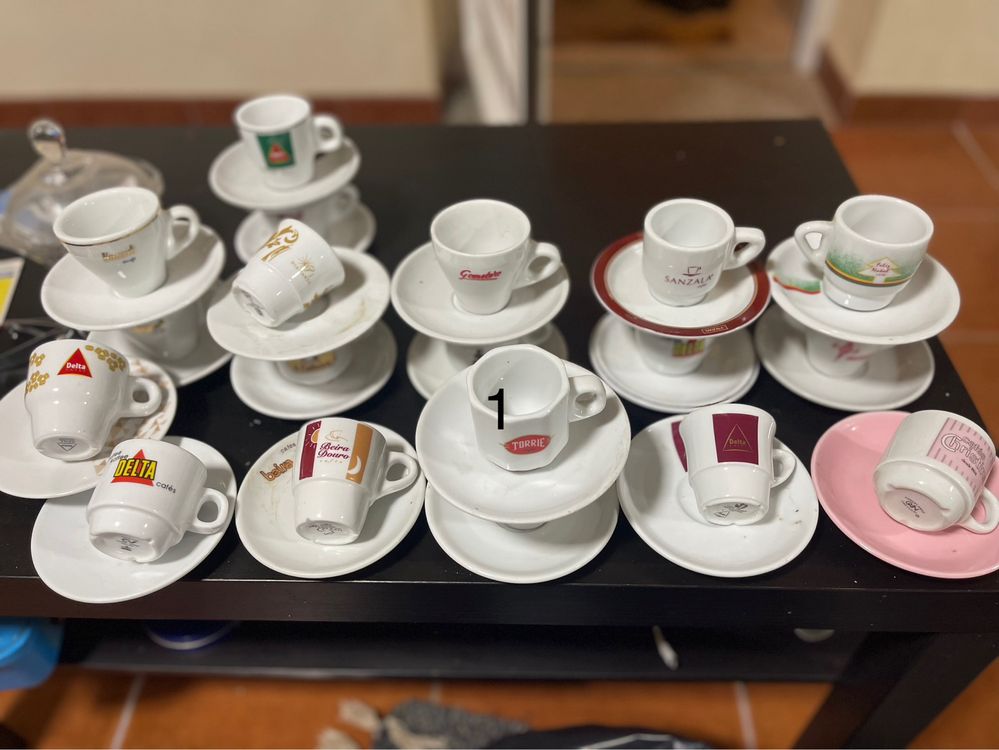 Chávenas café diversas marcas