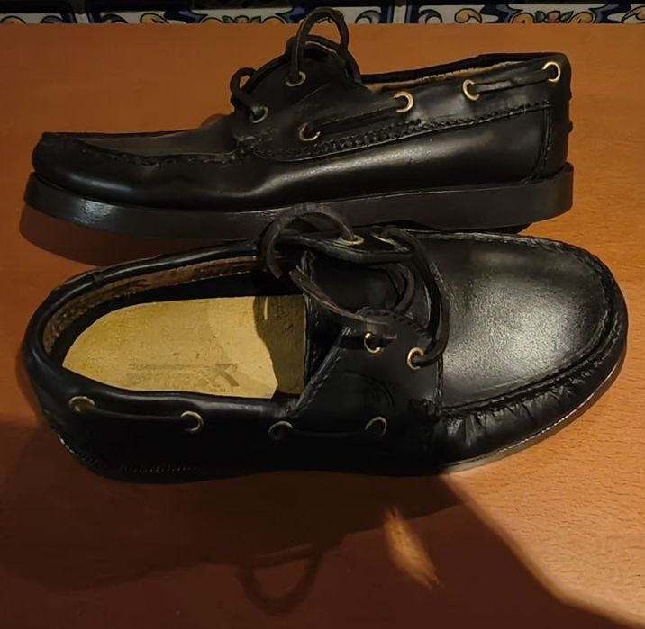 Sapatos vela castanho criança