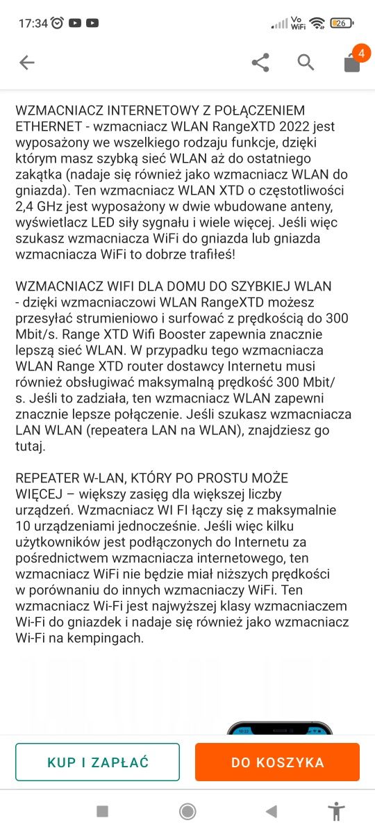 Wzmacniacz sygnału wifi