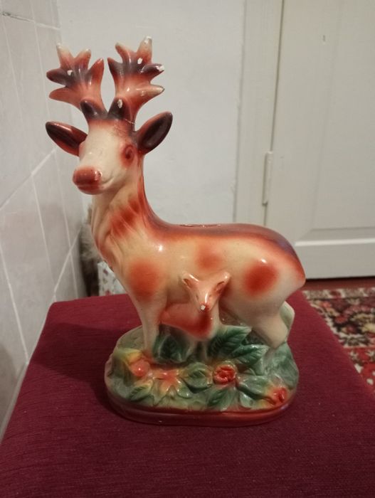 Копилки времён СССР. Олень, белка и мадам.