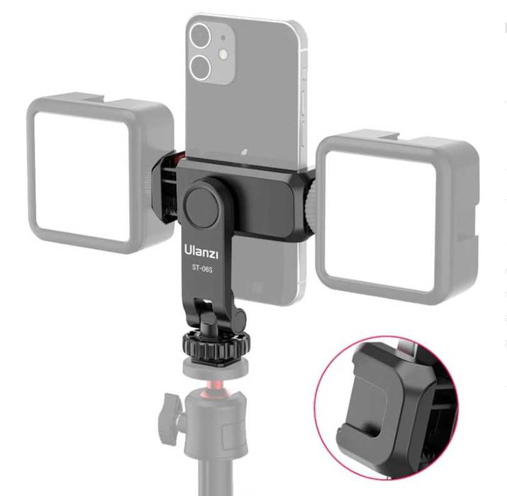 Ulanzi ST-06S Obrotowy uchwyt do telefonu 360° na statyw