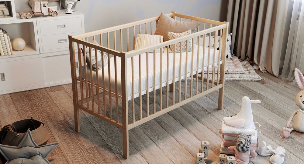 Кроватка для новонароджених ! Ліжечко Букове ! Ліжко для Немовлят!