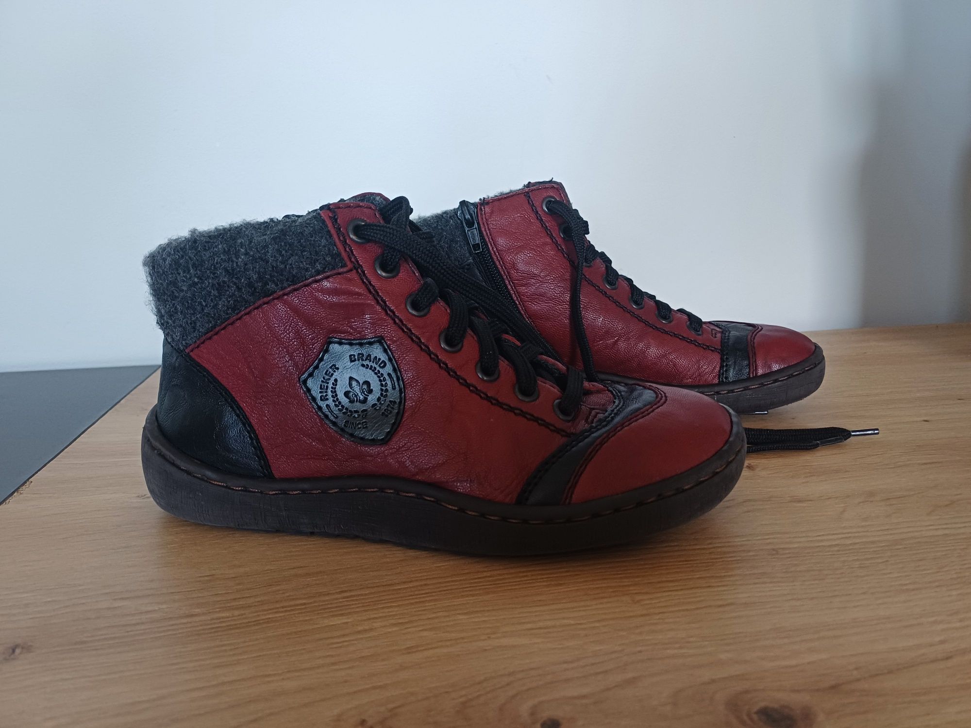 Buty Rieker rozmiar 36 / 37 botki zimowe ocieplane trapery kozaki dams