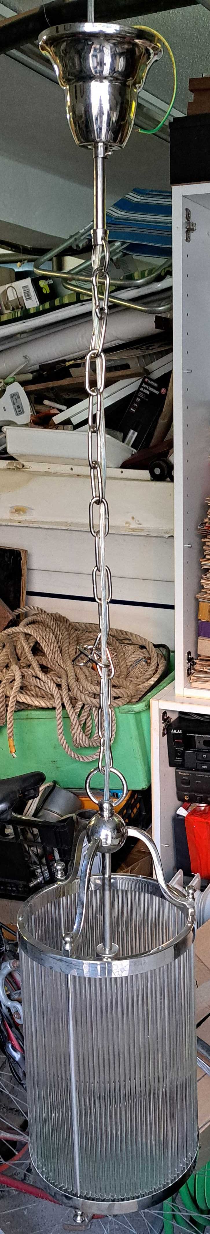 Candelabro de Tecto inox com um ponto de luz- NOVO