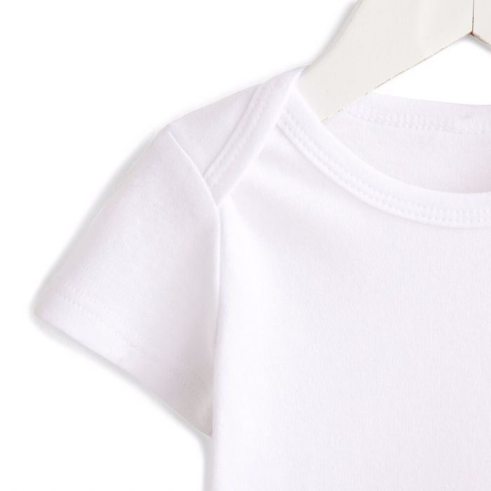 Body IN EXTENSO krótki rękaw jednokolorowe – Biały, nowe!