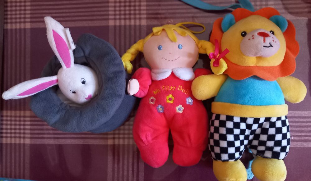 Zestaw- Duża mata dla niemowlat (1 m) + pozytywki i misie