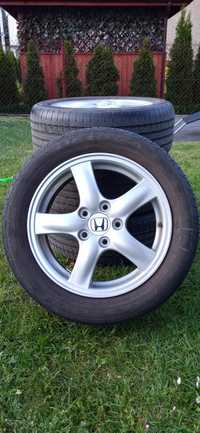 Honda 5x114.3 16" koła aluminiowe felgi OEM 205/55/16