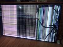 Telewizor Samsung 55 cali uszkodzona matryca.