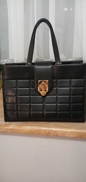 Torebka Wittchen typu kuferek skórzana pikowana