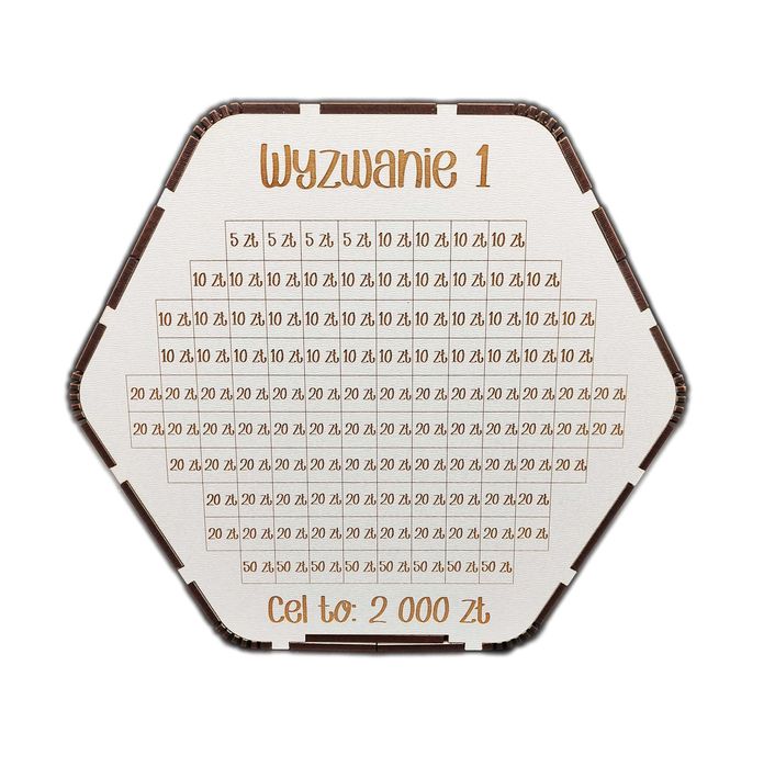 SKARBONKA do wykreślania z grawerem na urodziny „NA LEPSZE JUTRO”