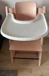 Stokke Tripp Trapp różowy + akcesoria
