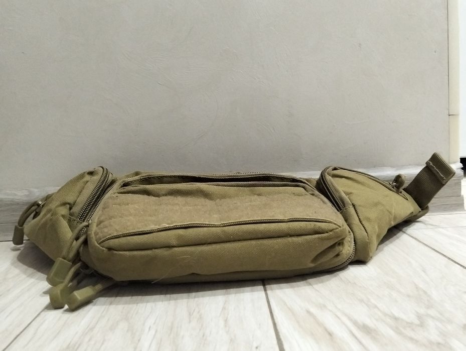 Тактична нагрудна поясна сумка бананка ARMORBAG пісочний coyote