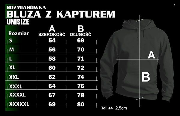 Born in the PRL - BLUZA MĘSKA z kapturem - 8 rozmiarów - NOWA