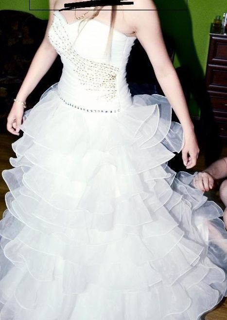 Sukienka, suknia ślubna biała r.36-38