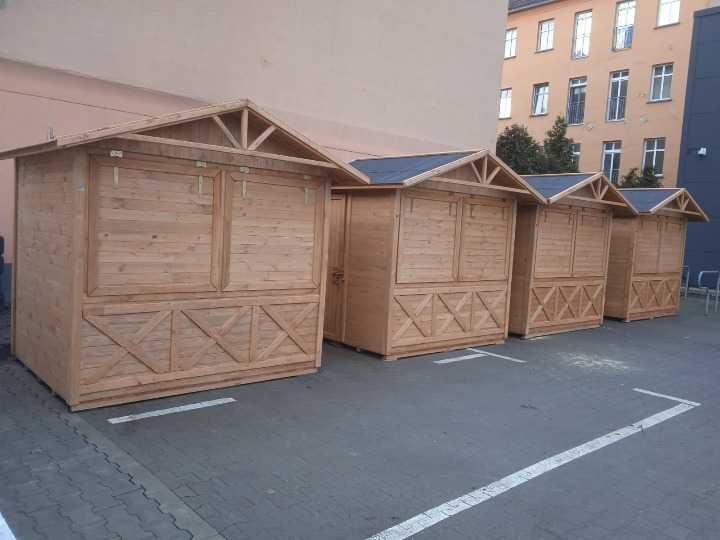 Domek handlowy 4 drewniany kiosk sklepik producent