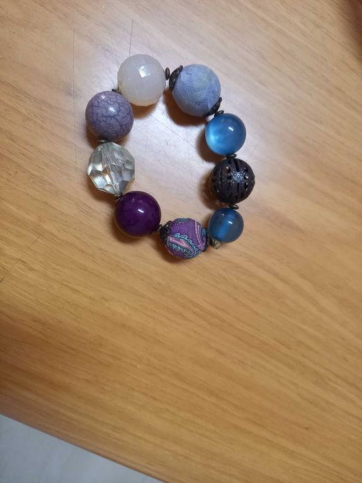 Conjunto Novo de fio e pulseira coloridos ajustáveis