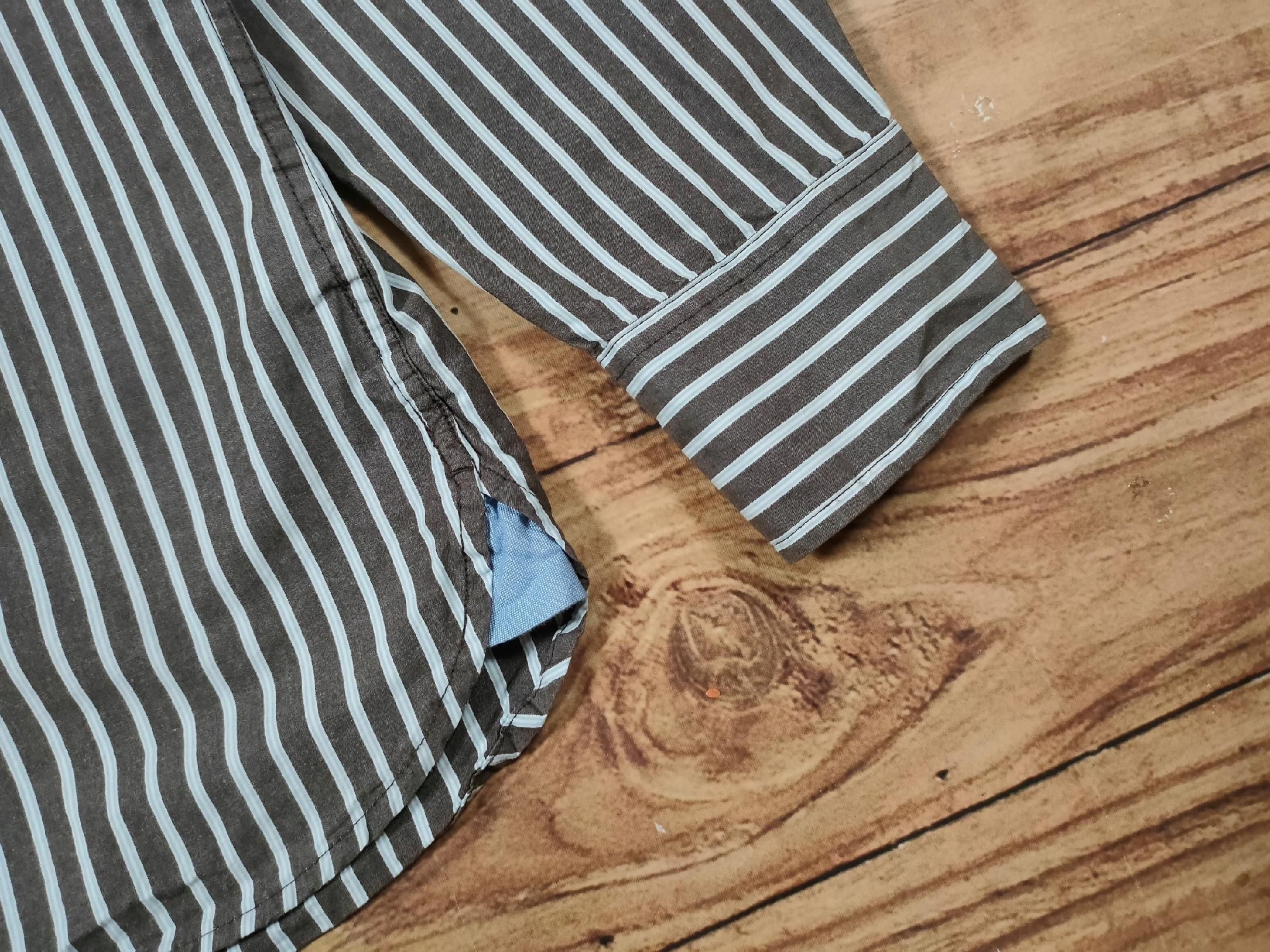TOMMY HILFIGER Koszula Męska w Paski Logowana r. M