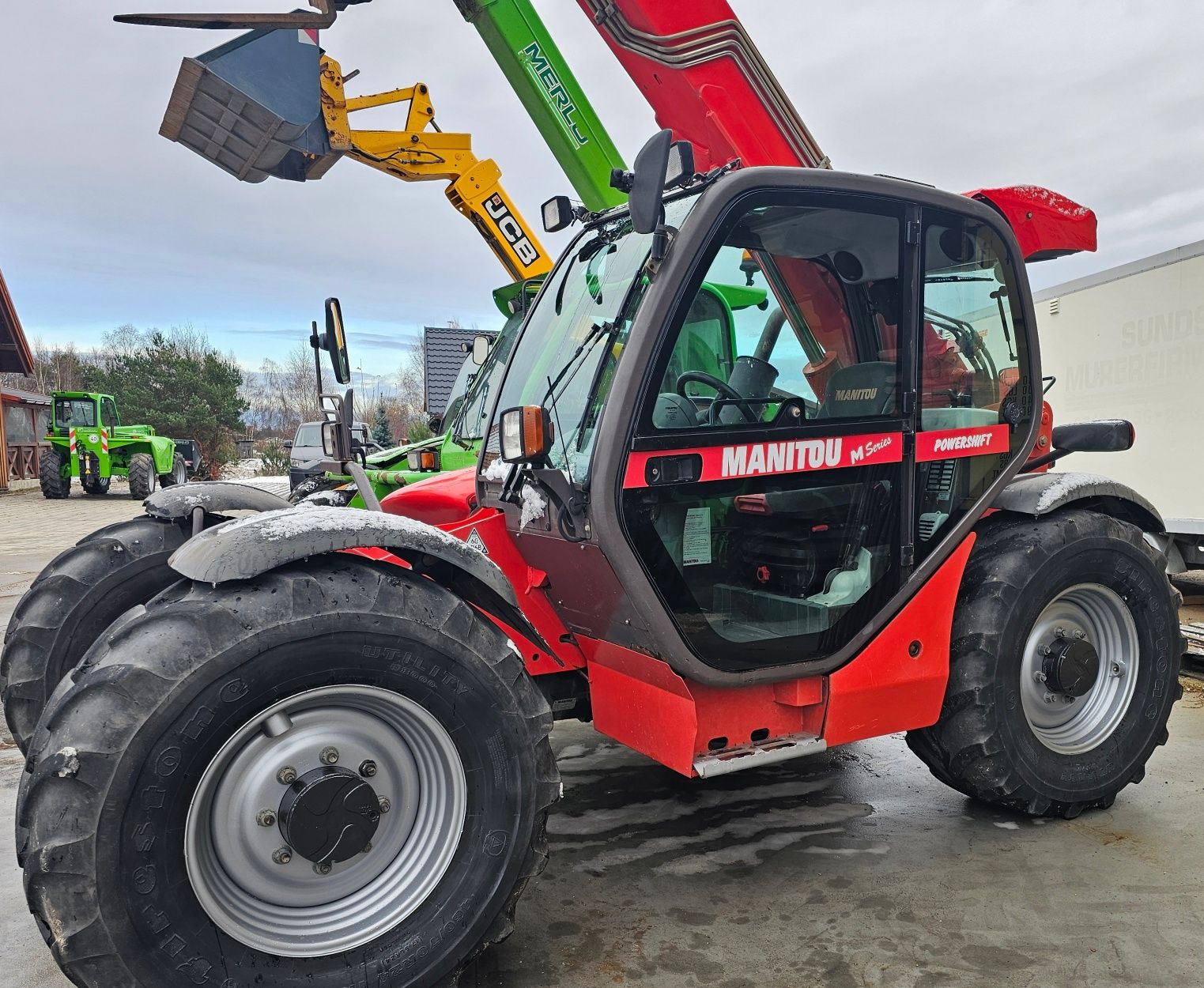 Manitou 735 klima joystick multi ładowarka teleskopowa (JCB) widły