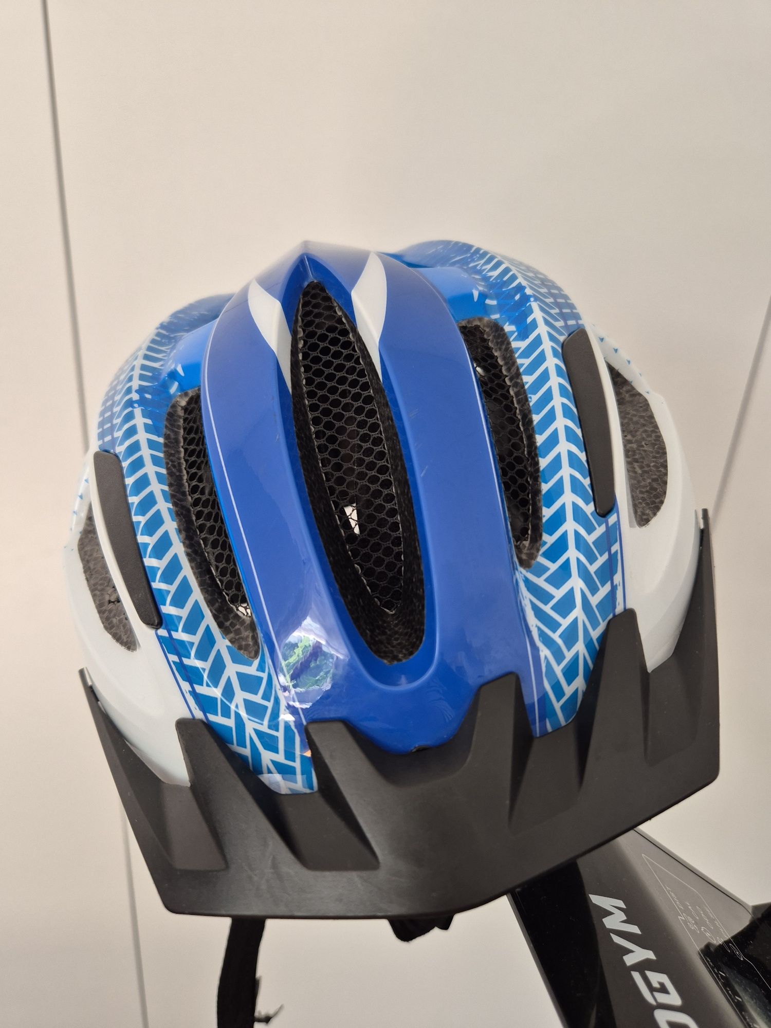 Kask rowerowy Crivit r. S/M biało-niebieski