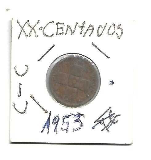 XX Centavos 1953