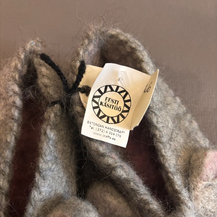 Капці Тапки дитячі ручної роботи натуральна вовна мишка EESTI KÄSITOO