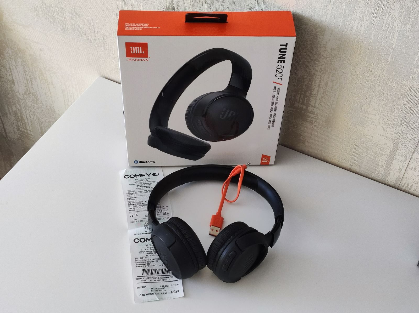 Навушники бездротові JBL tune 520bt Bluetooth