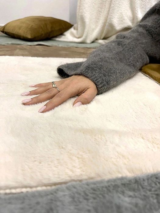 Dywan 60x90 Miękki Pluszowy Futerkowy do Sypialni Łazienki Rabbit 108