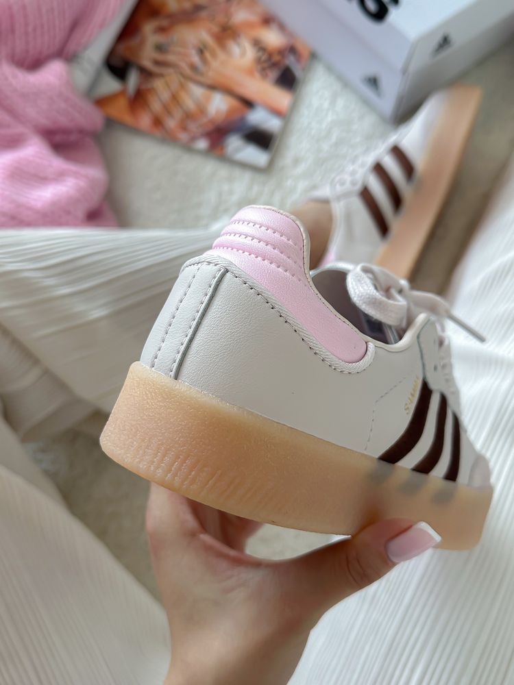 БЕЗ ПЕРЕДОПЛАТ‼️ Жіночі кросівки Adidas Samba Platform Beige самба