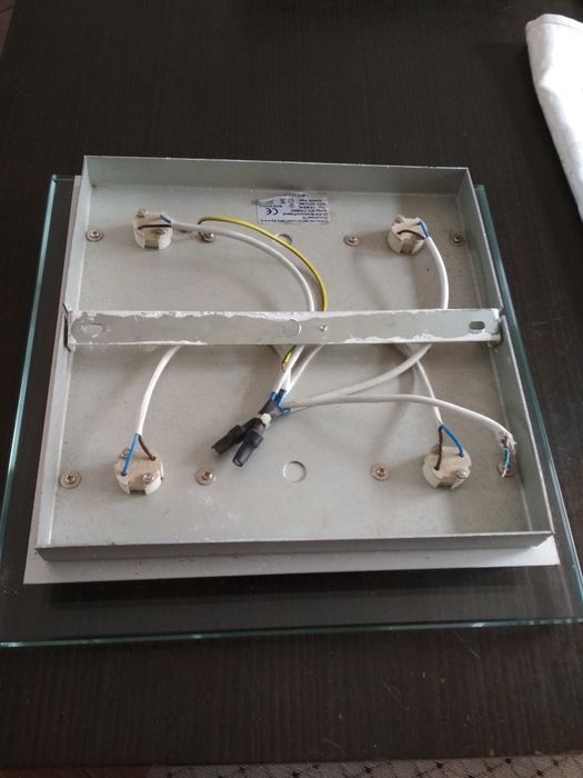 Lampa szklana sufitowa