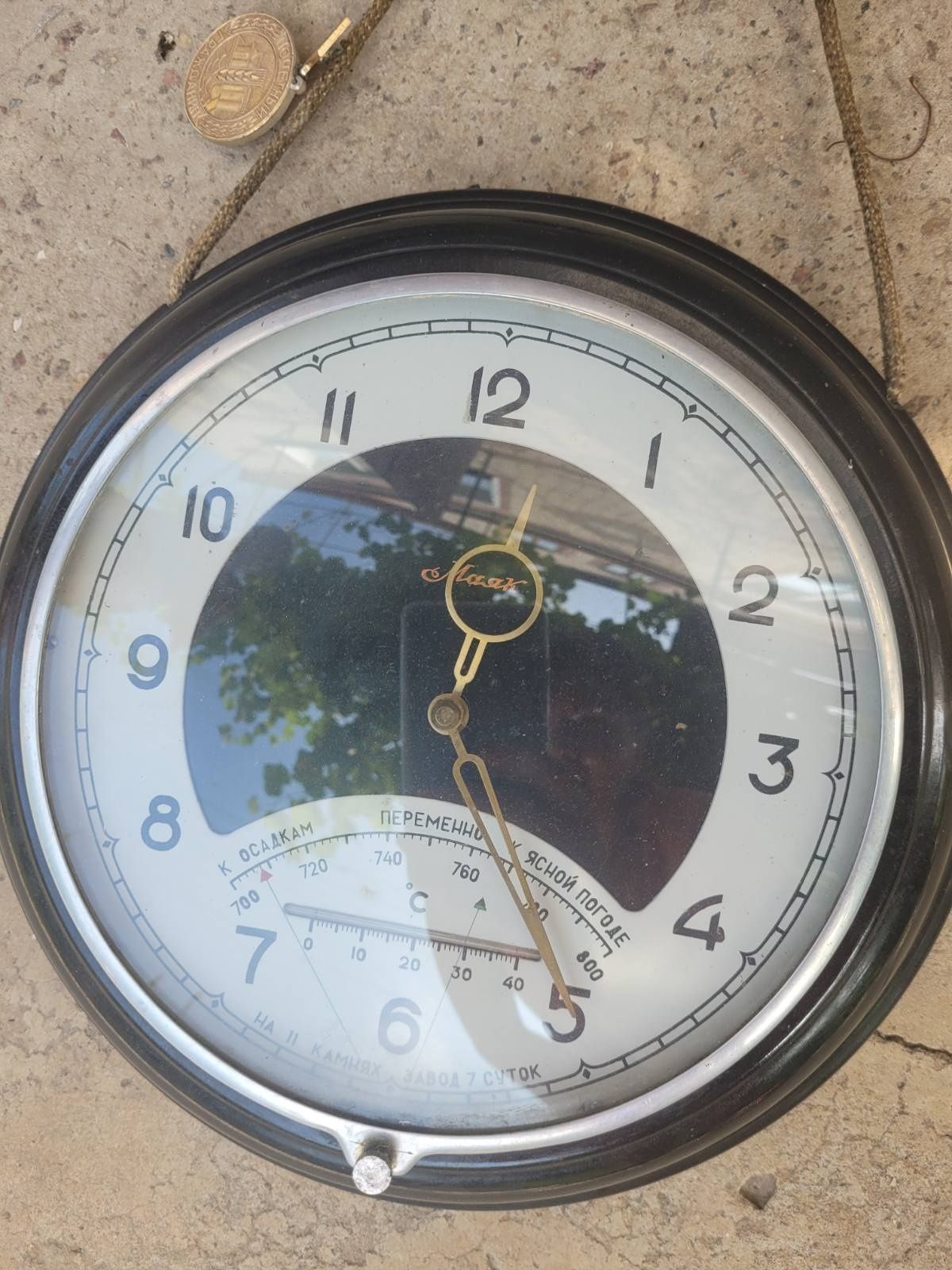 Часы настенные барометр СССР