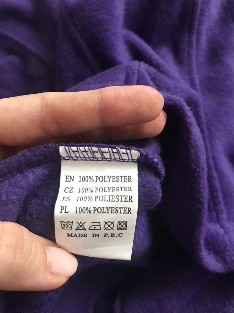 Fioletowa bluza polarowa tunika polar rozm. 42 XL #1
