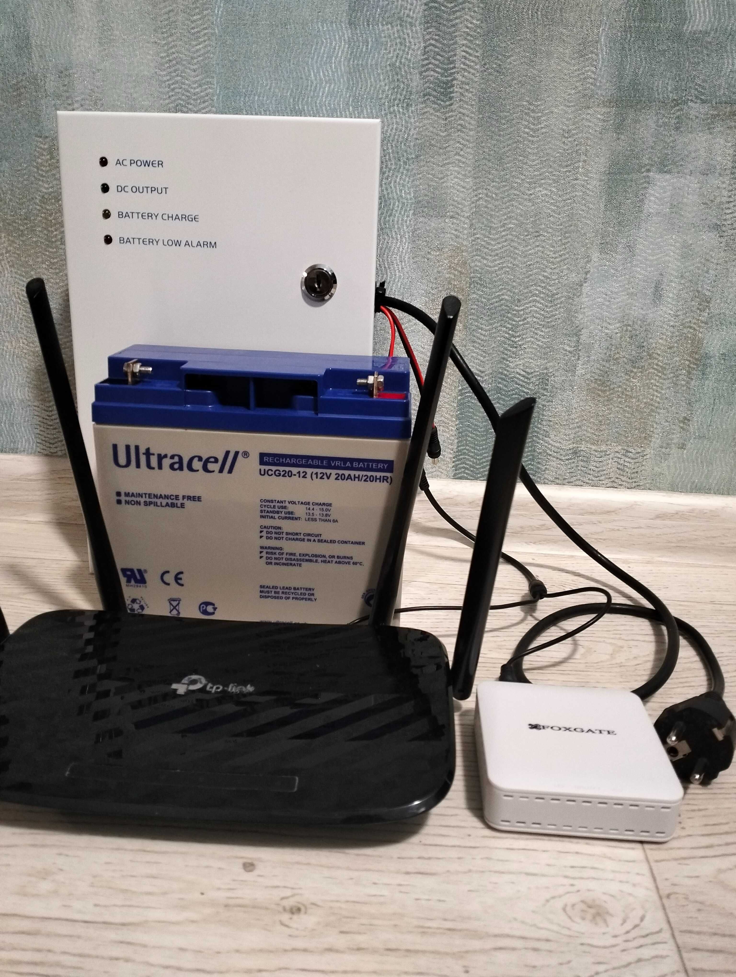 ИБП. Бесперебойник для роутера ONU GPON. Интернет без света. 20а/ч