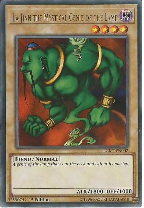 Karta YUGIOH La Jinn the Mystical Genie of the Lamp HOLO