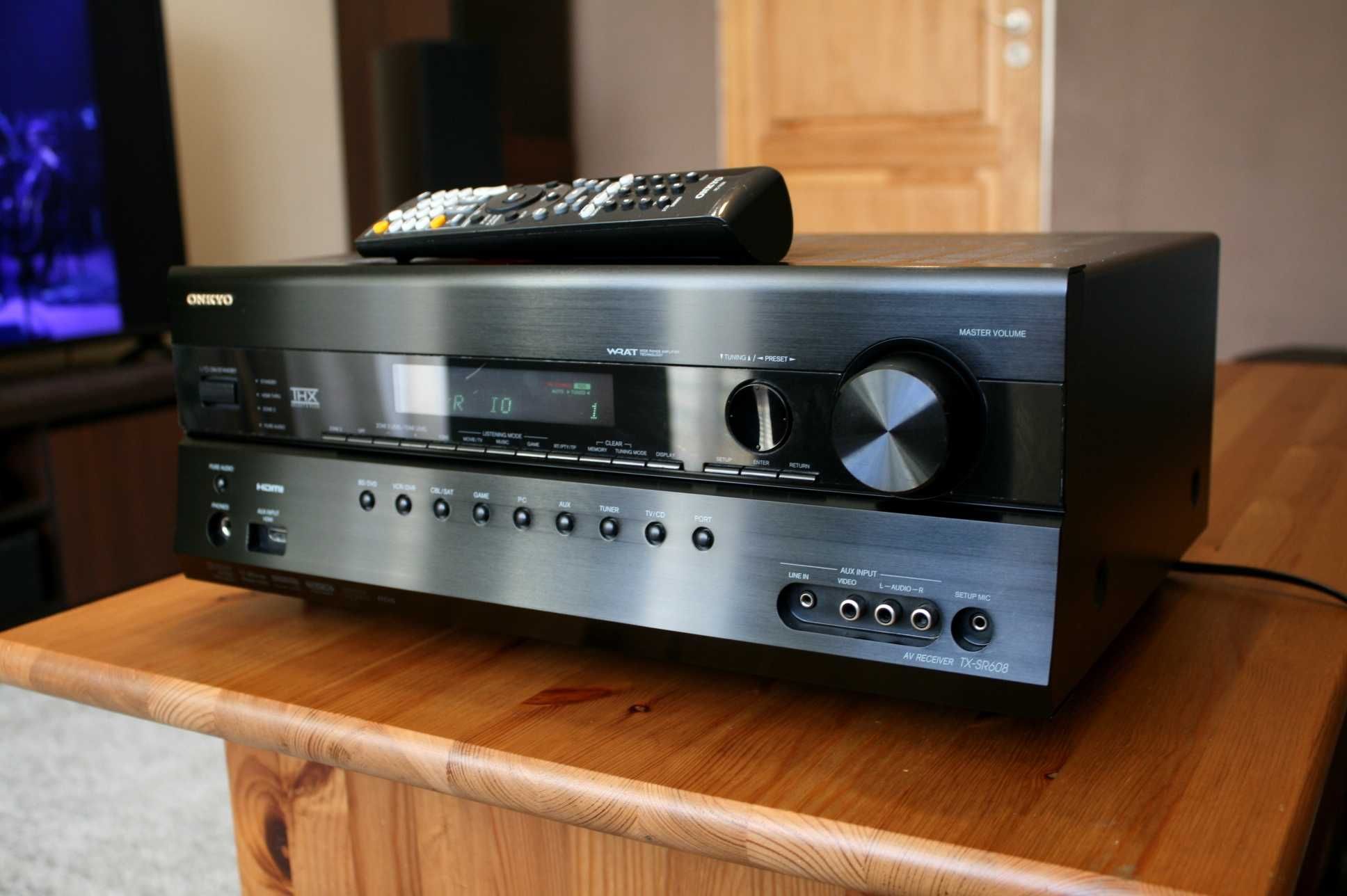 Mocny amplituner Onkyo TX Sr 607 wzmacniacz 140 watt