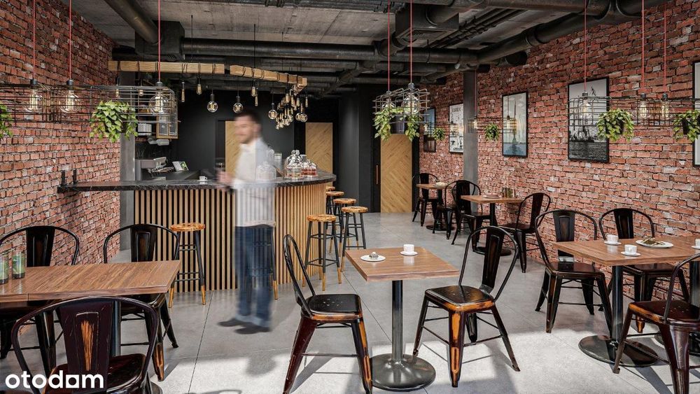 DOKI – lokal po gastronomii z wyposażeniem, bez odstępnego + ogródek!