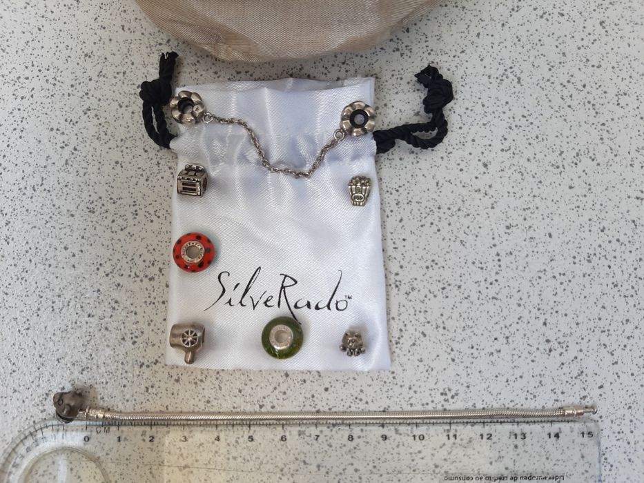 Vendo pulseira +travão com contas Silverado (kidz) original