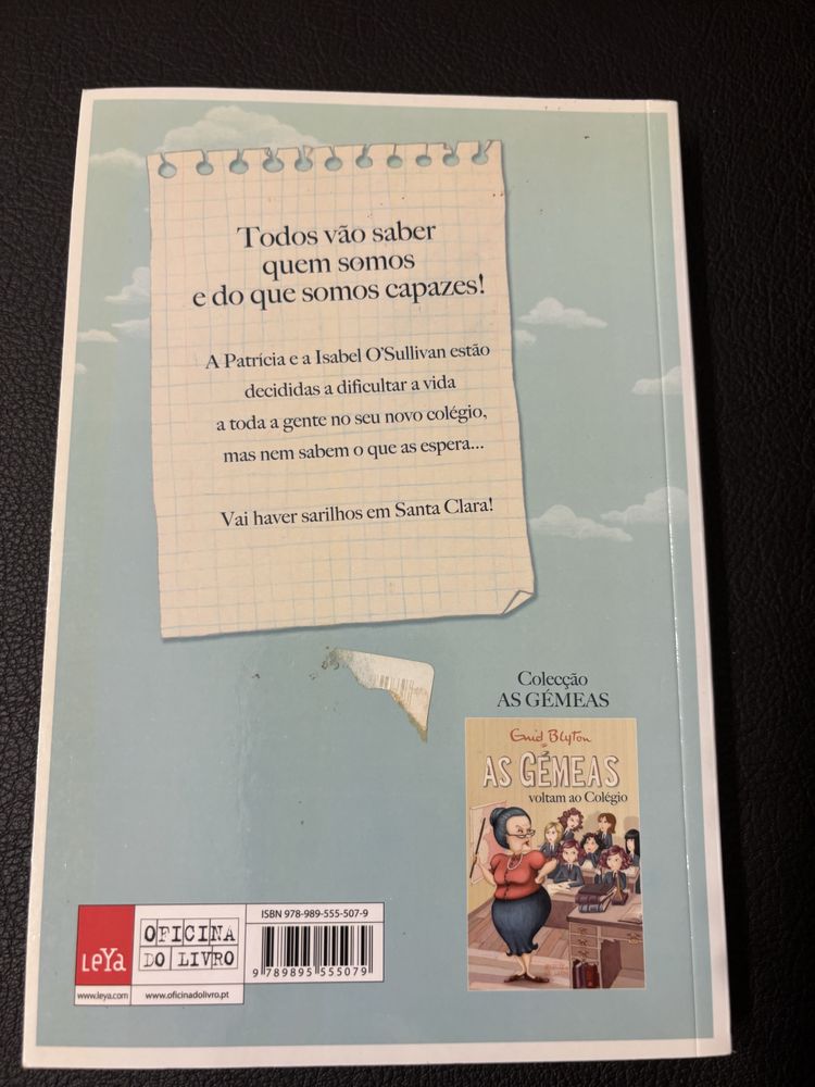 Livro da coleção As Gémeas