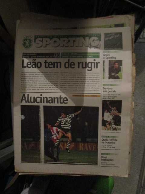 jornais antigos sporting SCP Competições europeias