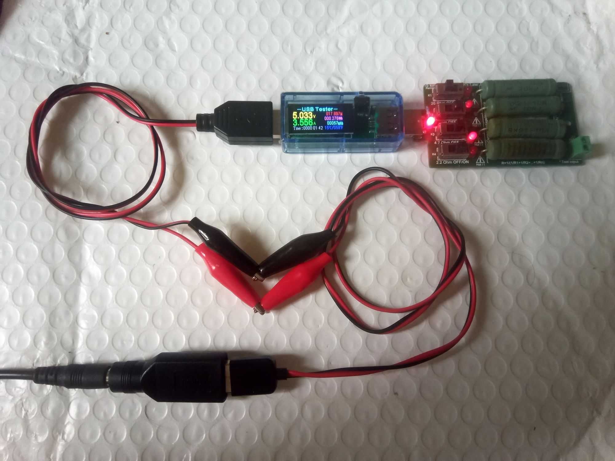 Кабеля крокодилы - USB набор 2шт мама папа кабель для ЮСБ тестер