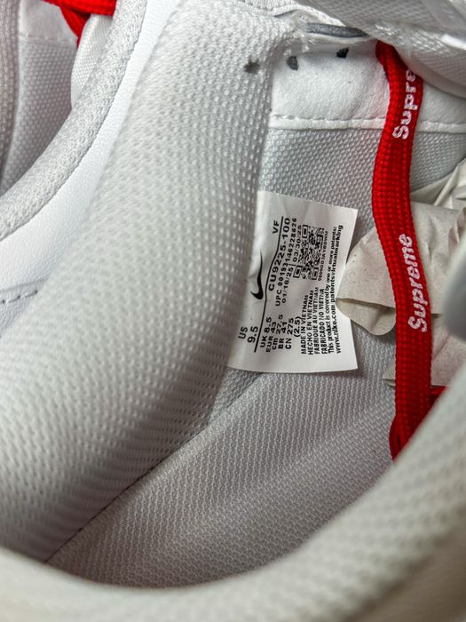 Nike Air Force 1 x Supreme – Edição Limitada, Tamanho 43