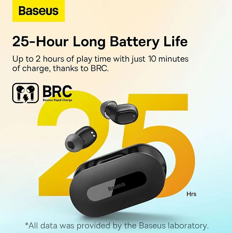 Бездротові Bluetooth навушники Baseus Bowie EZ10 True Wireless TWS Ear
