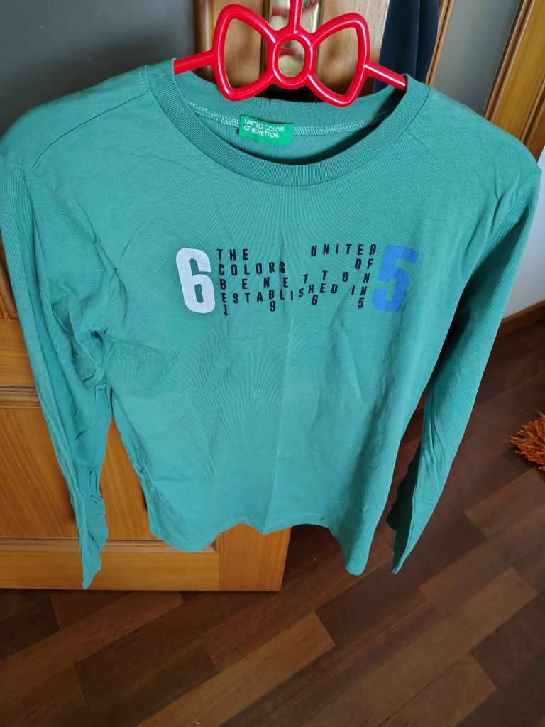 T shirt manga comprida Benetton